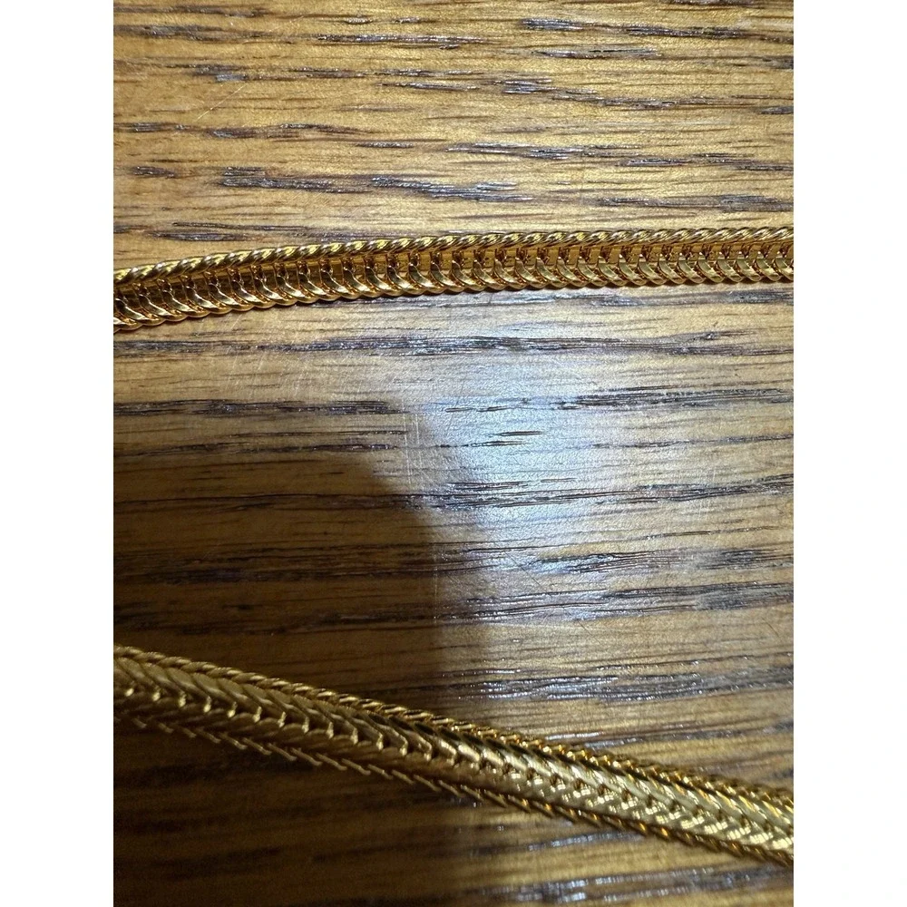 Vintage Vendome Necklace Signed Vendome long gold tone Thick chain necklace 36